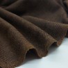 Tela de 100% lana escocesa tweed espiga marrón/negro - 3