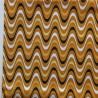 Retal 76cm tela de algodón waves mostaza