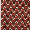 Retal 65cm tela de algodón waves rojo
