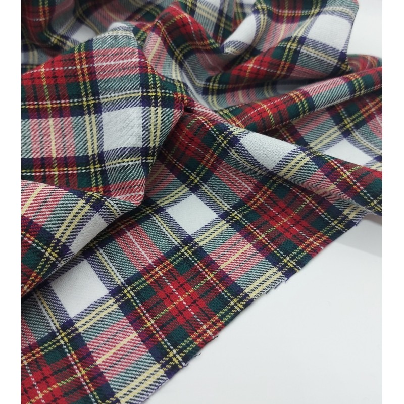 Retal 95cm Viyela 100% algodón cuadro escocés