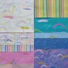 Pack de 10 retales telas americanas dino pink - 2