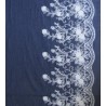 Denim fino bordado blanco